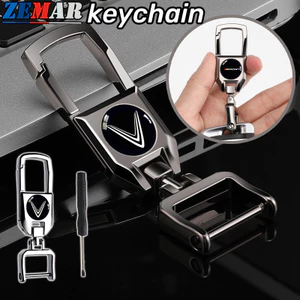 Móc kim loại chìa khóa ô tô/xe máy 360° xoay, giá đỡ chìa khóa, dùng cho Fadil, VF E34/7/8/9, VF8/VF9, LUX A/SA 2.0, Chủ tịch