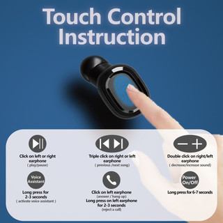 Tai nghe HQAi H1TWS Tai nghe Bluetooth inPods Tai nghe không dây Tai nghe thể thao cho tất cả các điện thoại OPPO Samsung VIVO Huawei