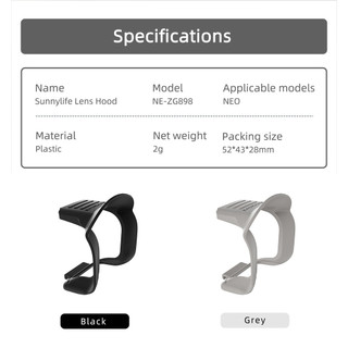 Dành cho tấm che nắng ống kính DJI NEO, bảo vệ gimbal, phụ kiện che nắng ống kính chống chói