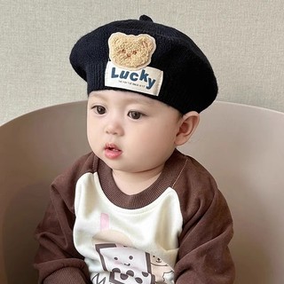 Mũ len dệt kim dễ thương cho bé gái Mũ chui đầu mùa thu