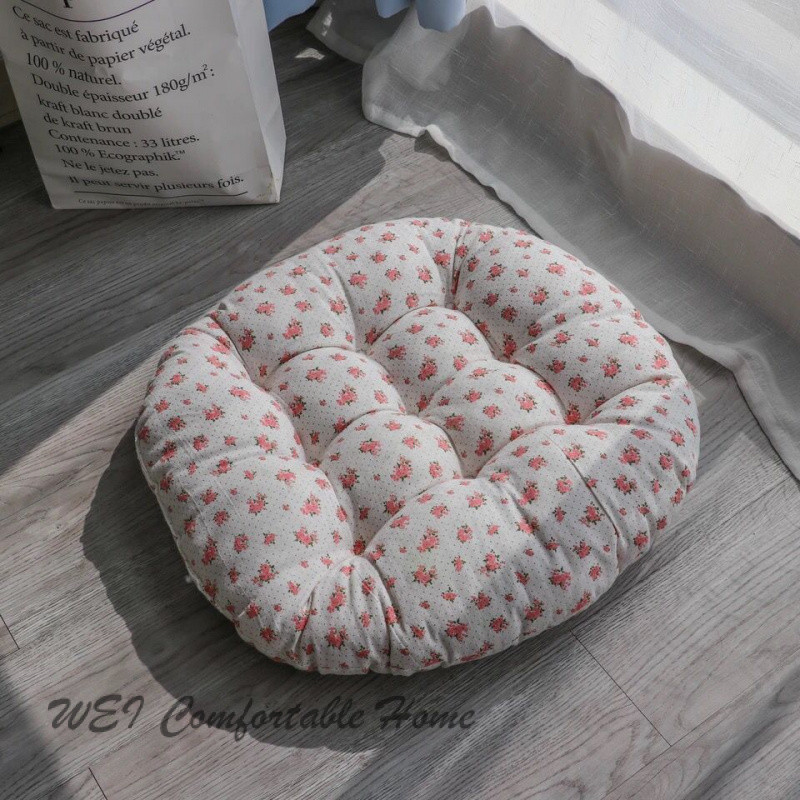 Phong Cách Nhật Bản Vải Tatami Futon Đệm Dày Phòng Khách Bay Cửa Sổ Hộ Gia Đình Kích Thước Lớn Trà Lễ Sàn Tròn Ghế Đệm