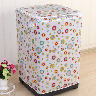 Sanchenby3949 Top Open Cover Rainbow Circle.Washing Machine Cover Chống Thấm Nước Chống Nắng Tự Động Chống Bụi Bao