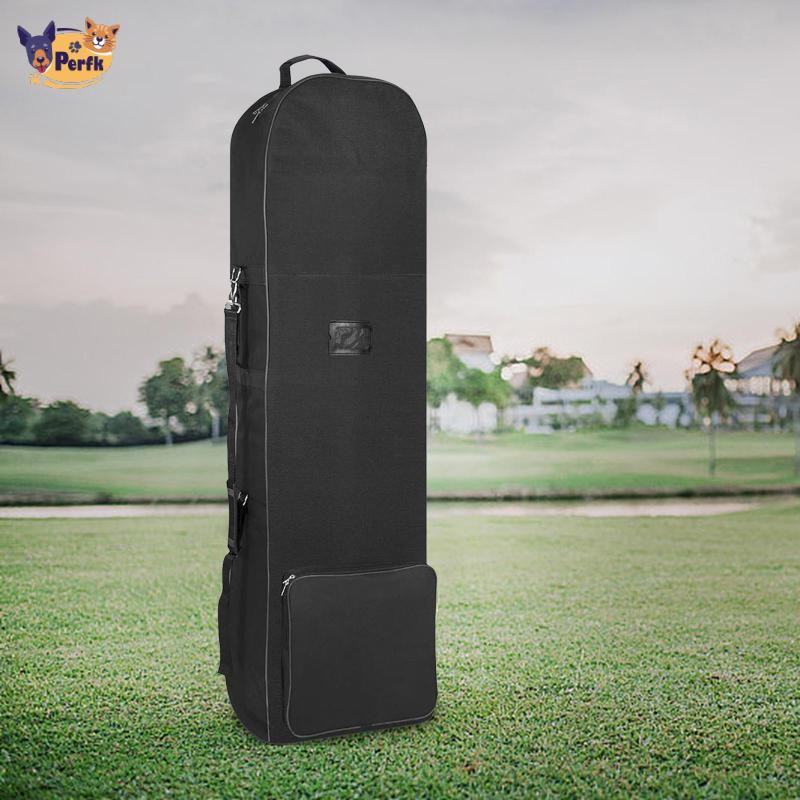 Túi Du Lịch Golf Vải Oxford Túi Hàng Không Di Động Có Thể Gập Lại Dung Tích Lớn Bảo Vệ Câu Lạc Bộ Golf Du Lịch Có Bánh Xe