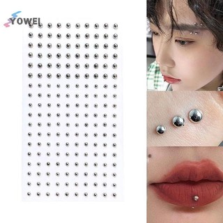YOWEI Miếng Dán Mũi Giả Đinh Tự Dính Kim Cương Giả Không Xuyên Mắt Tai Mặt Trang Sức Cơ Thể Cho Nữ Miếng Dán Pha Lê VN