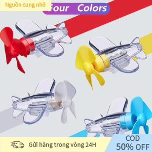【IN VN】Bộ mô hình Máy Bay Chong Chóng Đèn Led phát sáng mini,trang trí xe máy,mũ bảo hiểm,Thời trang Năng lượng gió Tran