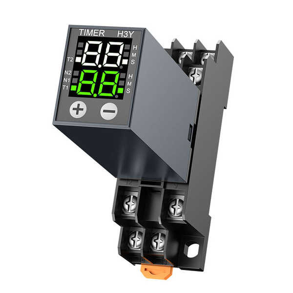H3Y-2 / 4 Rơle thời gian LCD 220v24v Màn hình kỹ thuật số nhỏ Hẹn giờ điều khiển thời gian tuần hoàn JSZ6