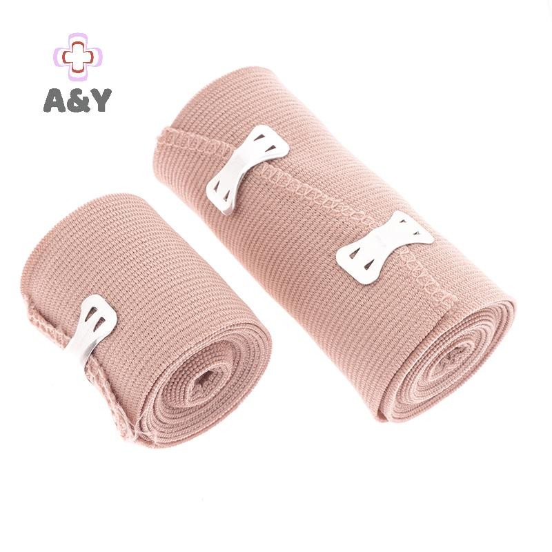 A & Y 1 Cuộn Băng Quấn Có Kẹp Thể Thao, Băng Mắt Cá Chân, Cổ Tay, Tay, Chân, Sơ Cứu, Bong Gân