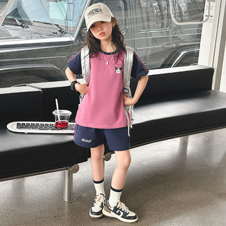 Set đồ thể thao Kuromi cho bé gái – Áo thun tay ngắn + quần short, phong cách Hàn Quốc dễ thương