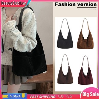 2 Chiếc Nữ Da Lộn Slouchy Hobo w / Túi Xách Tote Nhiều Túi Cho Du Lịch