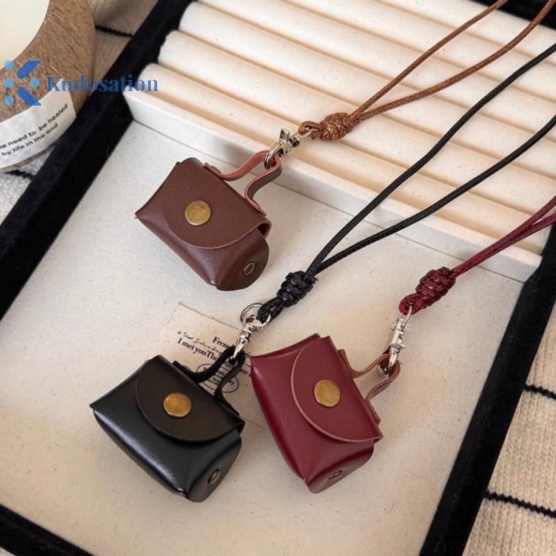 Kudosation Sáng Tạo Vintage Ví Tiền Xu Vòng Cổ Cho Nữ Thoáng Mát Mặt Dây Chuyền Nhỏ Gọn Dây Dài Áo Len Dây Chuyền Quà Tặng