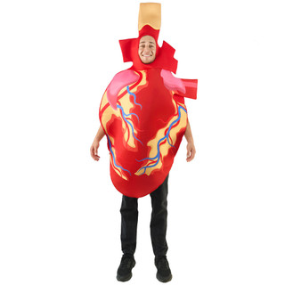 Trang phục trái tim cơ quan Đồ cosplay hình trái tim cho người lớn, phù hợp Halloween và sân khấu giáo dục