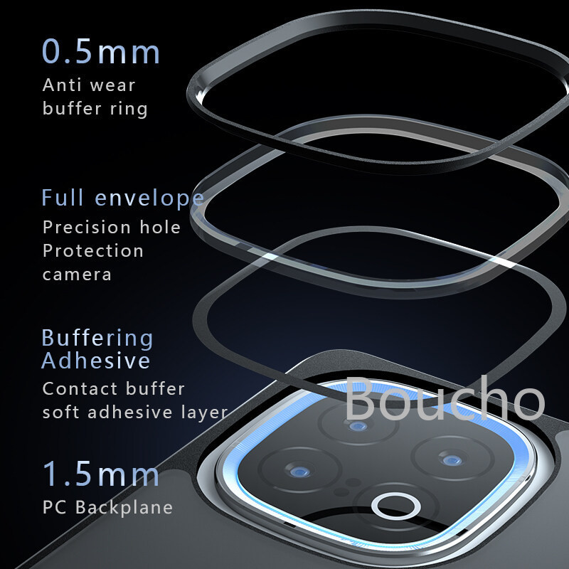 Dành Cho IQOO 13 12 Pro IQOO13 IQOO12 12Po 5G Mờ Trong Suốt Vỏ Điện Thoại Giáp Chống Sốc Chống Vân Tay Mặt Sau Bìa Cứng