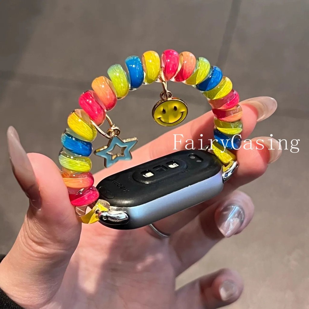 Dây đeo điện thoại đàn hồi cho Xiaomi Mi Band 10 9 8 7 Pro 6 5 4 3 Vòng đeo tay thay thế cho MiBand 8 9 Active Band