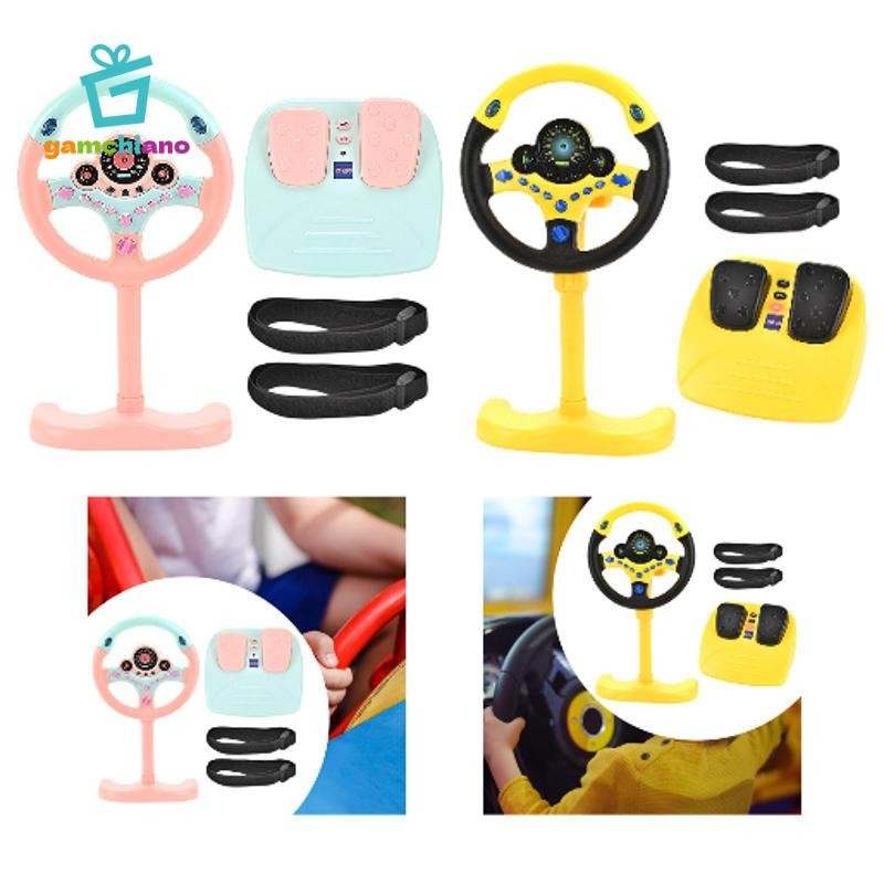 Đồ chơi bánh xe mô phỏng lái xe giáo dục cho trẻ em có tính năng âm nhạc