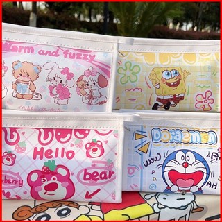 GC9 Lotso gấu dâu Patrick Star Doremon Dung Tích Lớn Hộp Đựng Bút Chì Hoạt Hình Chống Thấm Nước Sinh Viên Văn Phòng Phẩm Túi C