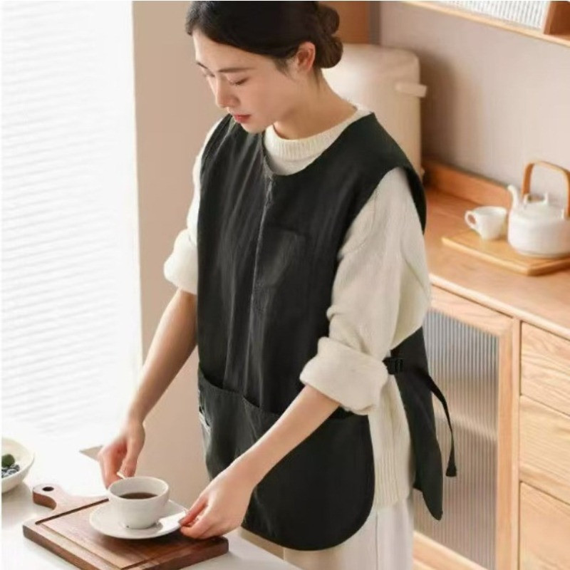Tạp dề vest,nhà bếp gia đình chống thấm nước Tạp dề Unisex chống bẩn,Tạp dề nấu ăn nhà bếp
