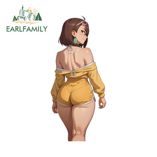 EARLFAMILY Dandadan Ayase Momo Anime Xe Dán Thời Trang Hài Hước Chống Thấm Nước JDM Đề Can Thích Hợp Cho Xe Máy Kính Chắn Gió Phía Sau Laptop