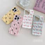 ibumpers Ốp Điện Thoại iPhone Màu Hồng Họa Tiết Nơ Lễ Hội Cho IPhone 11 12 13 14 15 16 Pro Max Ốp Lưng Thiên Thạch Màu Kẹo Silicon Mềm Chống Sốc