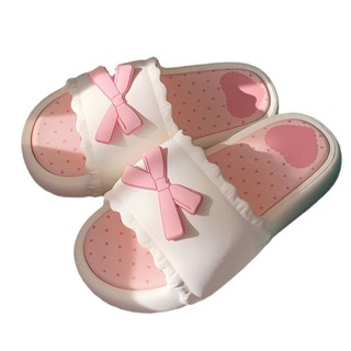 Xixitiao Sweet Bow Hàn Quốc Dễ Thương eva Thoải Mái Đế Dày Mặc Bên Ngoài Dép Nữ