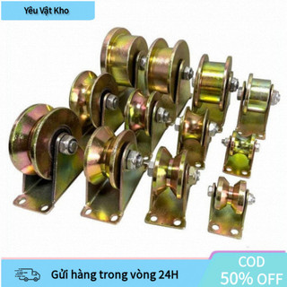 【COD】Ròng Rọc Trượt Cửa Cổng Đa Năng – Bánh Xe Trượt Thép Không Gỉ, Con Lăn Chữ U/V Dùng Cửa Sắt, Cửa Lùa