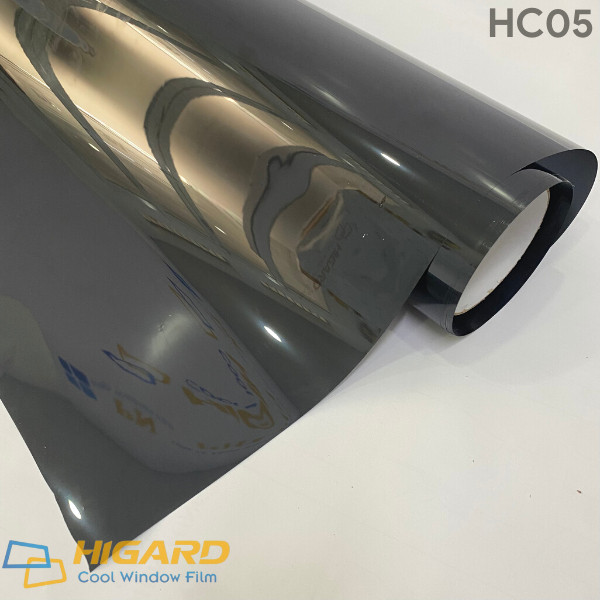 Phim cách nhiệt Xám Khói Đậm chống nắng, cách nhiệt, dán kính chống UV, IR Cao Cấp HC05 khổ 1.52m