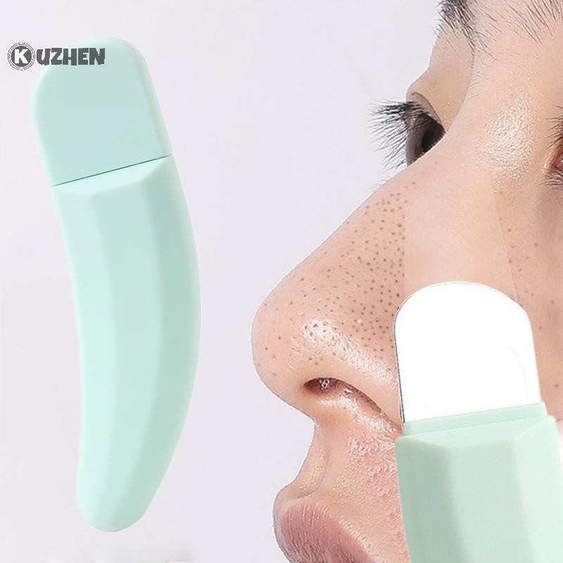 Máy chà sàn da mặt KUZHEN Tẩy mụn đầu đen có nắp mặt Thìa tẩy tế bào chết Làm sạch sâu Dụng cụ chăm sóc da HOT