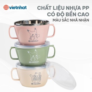 Cốc inox cách nhiệt 2 lớp có tay cầm Việt Nhật Hokori cao cấp - MS: 6019 / 6351