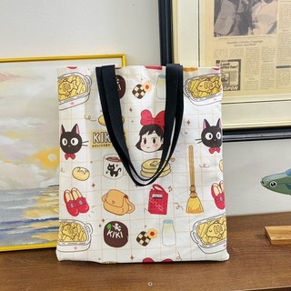 Túi Tote Canvas Bạch Tuyết, Túi Đi Học, Túi Đi Học Thêm, Túi Tote Vải Canvas, Túi Tote Hoạt Hình (35 x 40 (cm))