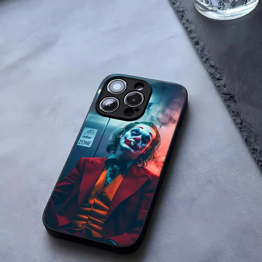BK-1 Happy Face Joker Ốp Điện Thoại Kính Cường Lực Cho iPhone 13 14 12 17,15 11 Pro XS Max Plus Mini X XR 8 7 6s SE2020 Coque