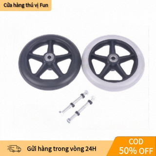 【COD】Thay thế bánh trước xe lăn 6 / 7 / 8Inch Bánh xe lốp chắc chắn SHIKICK, Bánh xe đẩy mua sắm bằng cao su chống trượt