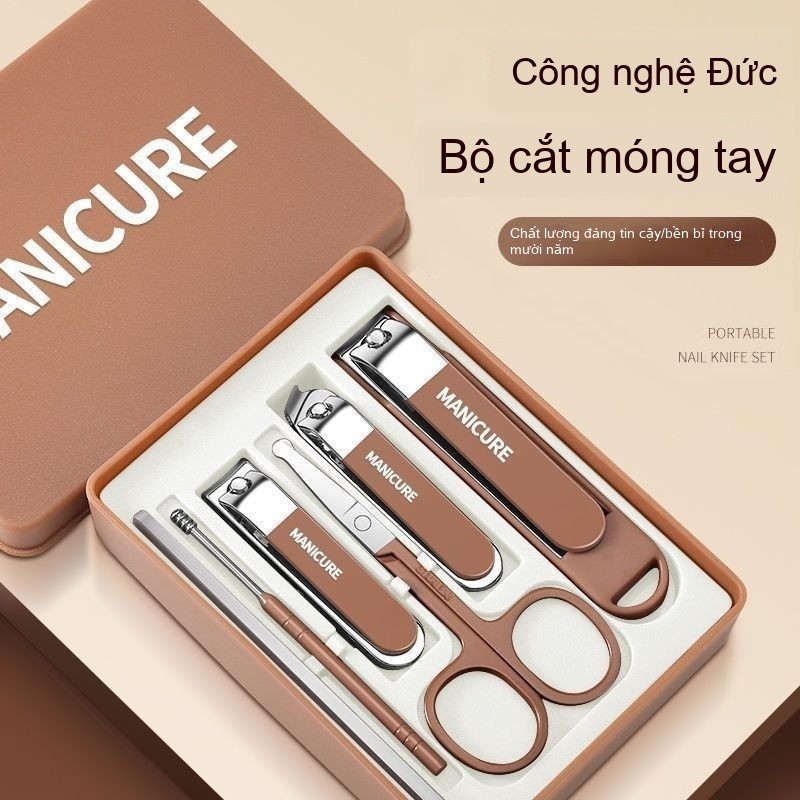 Bộ kéo móng cao cấp Bộ dụng cụ Đức - Kéo móng mỏ xiên chống bắn tán, dùng gia đình chải chân/đẹp móng