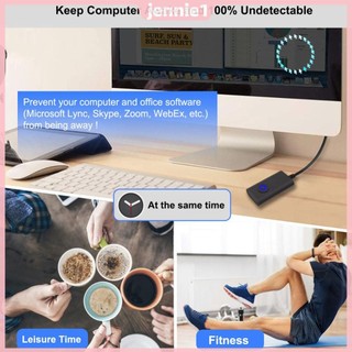 Chuột Jiggler USB Type-C 2 trong 1 có công tắc BẬT / TẮT Chuột máy tính tự động Mover Jiggler Drive Mô phỏng chuyển động chuột miễn phí để đánh thức máy tính [jennie1.vn]