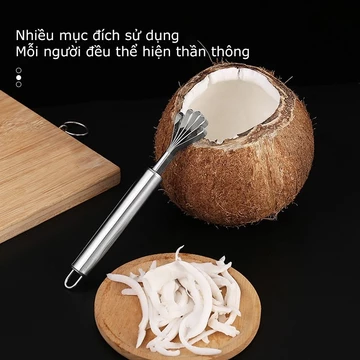 dụng cụ nhà bếp có thể dùng nạo cùi dừa hoặc đánh vảy cá，Dụng Cụ Khui Dừa Siêu Nhanh-ALSIA