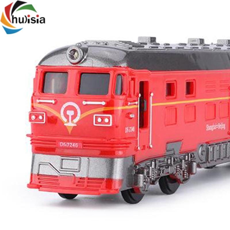 chulisia Tỉ Lệ 1: 87 Hợp Kim Đầu Máy Lực Kéo Động Cơ Xe Lửa Mô Hình Đồ Chơi Với Đèn Nhạc