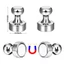 【24H】Nam Châm Treo Đồ Có Núm Inox Siêu Bám Gắn Mặt Sắt Dùng Trang Trí Bảng Từ Cửa Sắt Tiện Lợi