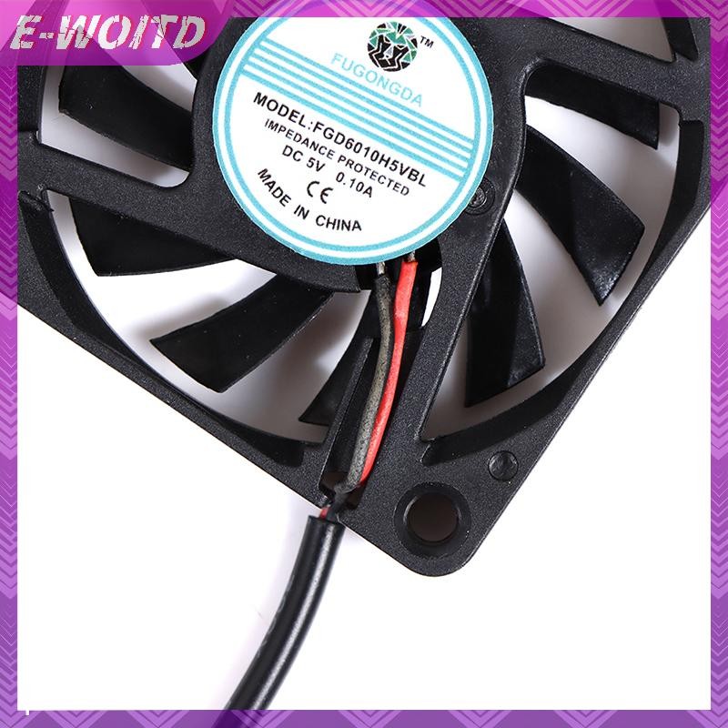 E-woitd DC 5V USB Vòng bi không chổi than Fen Máy tính PC Quạt làm mát im lặng Rất nhiều HNVN