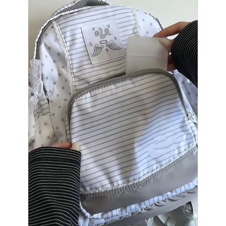 Ba lô phù hợp sọc đơn giản phong cách Hàn Quốc phong cách mới