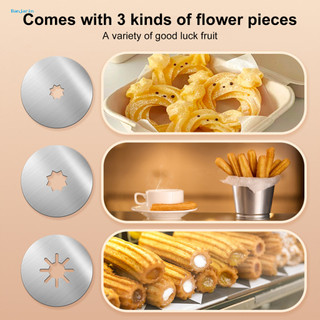 Bộ dụng cụ làm churros thép không gỉ, kèm đầu ống, dễ dùng cho churros ngon, hoàn hảo làm fritters tại nhà