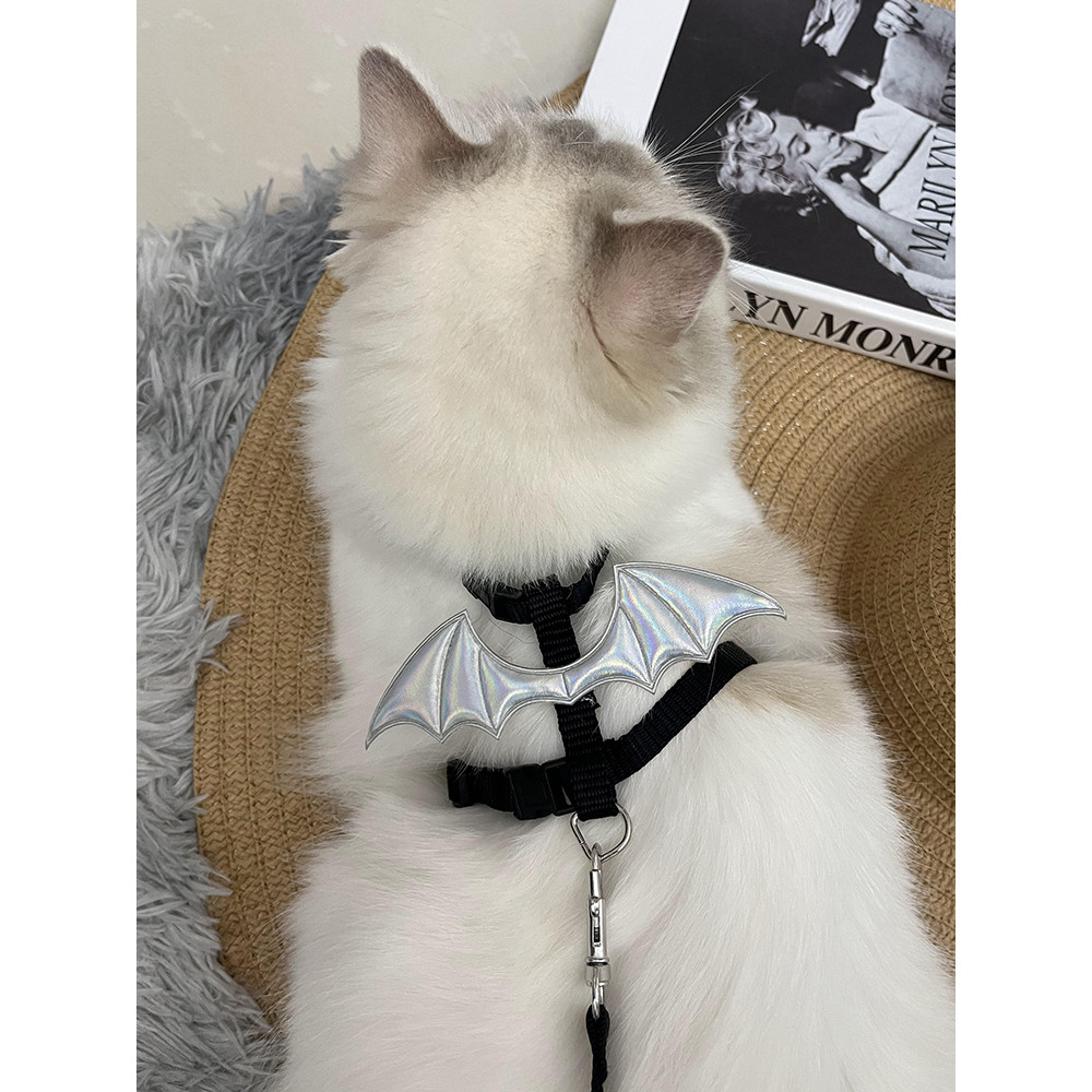 [Pet-Eleven] Dây kéo mèo Halloween ngộ nghĩnh Hình chữ I Dây xích mèo chống chia tách Bichon Chó nhỏ Dây dắt chó đi bộ