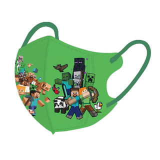 Kid Mask3D Minecraft 3 ply - Khẩu trang thời trang chất lượng cao cho trẻ em 4-12 tuổi