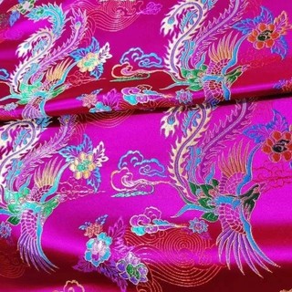 Vải lụa mây thổ cẩm handmade Hàng Châu, phù hợp may quần áo dân tộc và lễ cưới