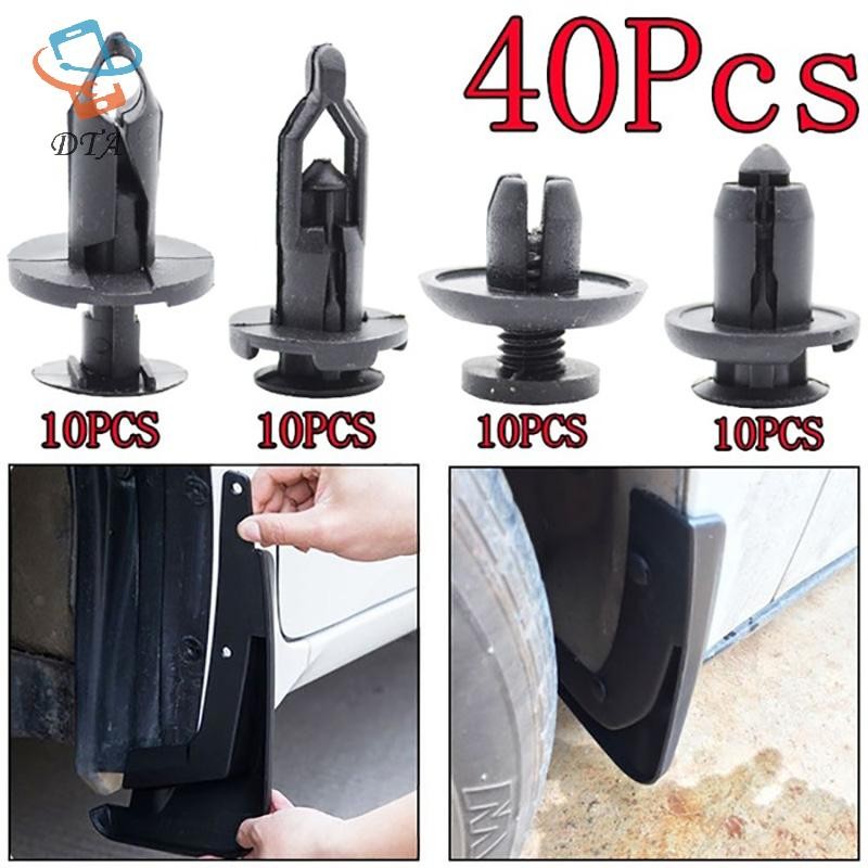 [DTA] 40 Chiếc Xe Nhựa Đinh Tán Ốp Lưng Giữ Chốt Bùn Nắp Đẩy Kẹp Pin VN