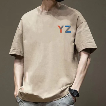 Áo thun cổ tròn nam mùa hè giản dị áo thun nam tay ngắn áo thun oversized dành cho nam Quần áo mỏng thời trang áo thun nam 大 ❈ ✲ 🍒 ❈ ❈ ❈