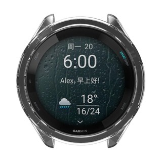Bao da TPU mềm trong suốt cho đồng hồ Garmin Forerunner 265 / 965 Phụ kiện