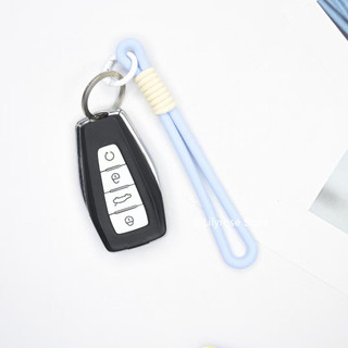 Dây đeo cho chìa khóa điện thoại di động Ví silicon đa năng Dây đeo điện thoại di động có mặt dây chuyền màu Dây đeo cổ tay màu kẹo chống rơi, Dây đeo cổ tay điện thoại di động