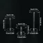 Đế trưng bày hộp đựng đồ trang sức DAYBREAK, Dụng cụ sắp xếp vòng tay Acrylic, Khung trong suốt Hộp đựng mỹ phẩm trang sức tròn