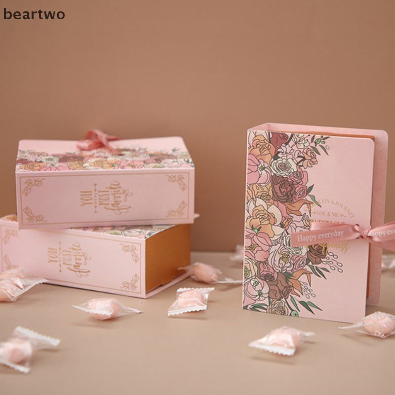 < Beartwo > 1 Hộp Quà Tặng Hình Sách Ith Ruy Băng Bìa Kẹo Sô Cô La Hiện Tại Hộp Đóng Gói Cho Đám Cưới Sinh Nhật Ngày Của Mẹ Đẹp