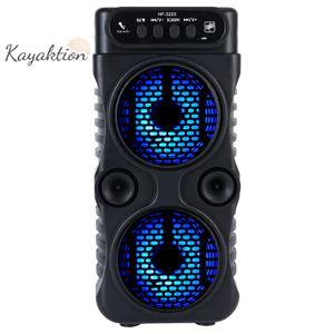 Kayaktion Loa Không Dây Di Động Ngoài Trời Kép 3 Inch Âm Nhạc Stereo Loa Siêu Trầm Bass USB Nguồn Điện Cho Tiệc Nhảy Múa Gia Đình Karaoke Đẹp