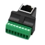 WU Ethernet RJ45 Nữ sang 8 Pin Vít Đầu Nối Mạng Bộ Chuyển Đổi Cho Cat7 Cat6 Cat5 Cat5e Extender