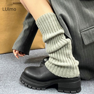 Luimo Lolita Chân Ấm Nữ Tất Dài Len Dệt Kim Chân Bao Tay Ấm Hơn Thu Đông Móc Heap Tất Boot còng Vớ SBS